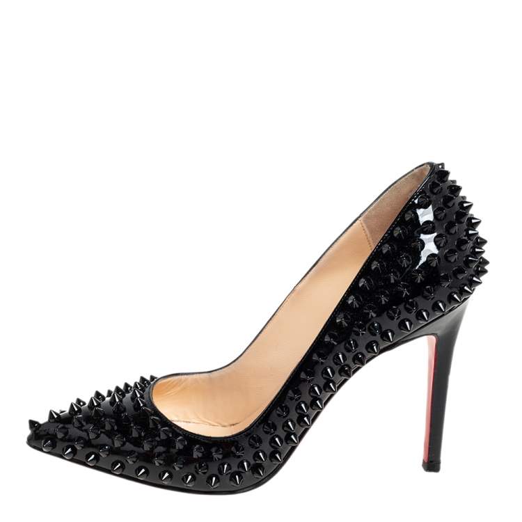 Christian Louboutin Black Leather Fifi Spike Pumps Size 36 Christian  Louboutin | The Luxury Closet