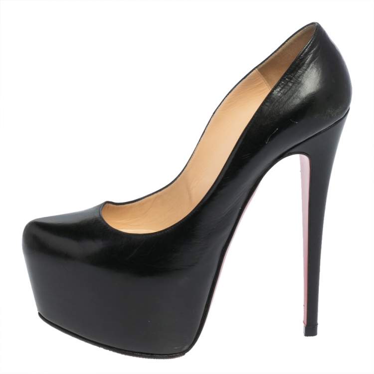 Daffodile cloth heels Christian Louboutin Black size 37.5 EU in