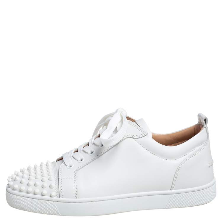 Christian Louboutin Louis Junior Spikes Coated Canvas & Leather Sneaker