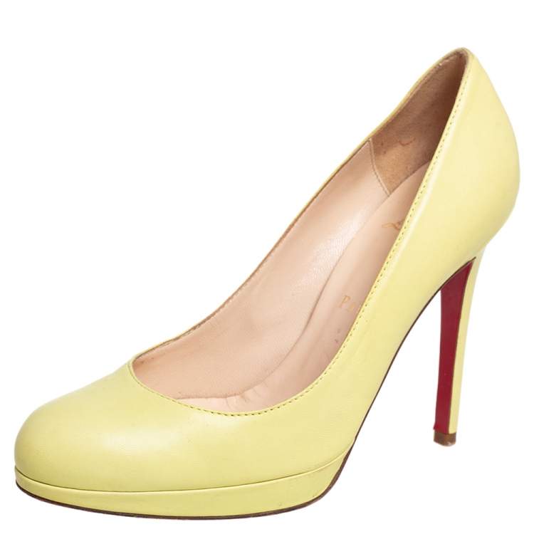 louboutin heels yellow