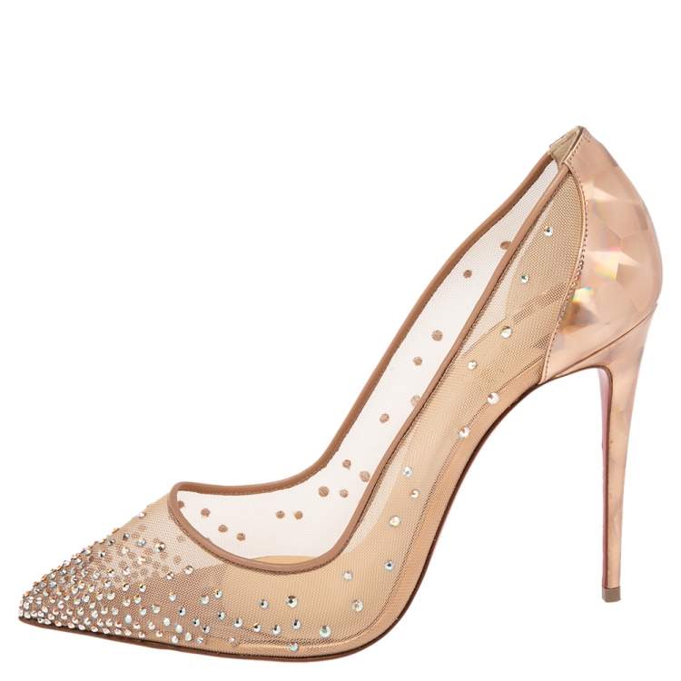 Christian louboutin crystal heels best sale