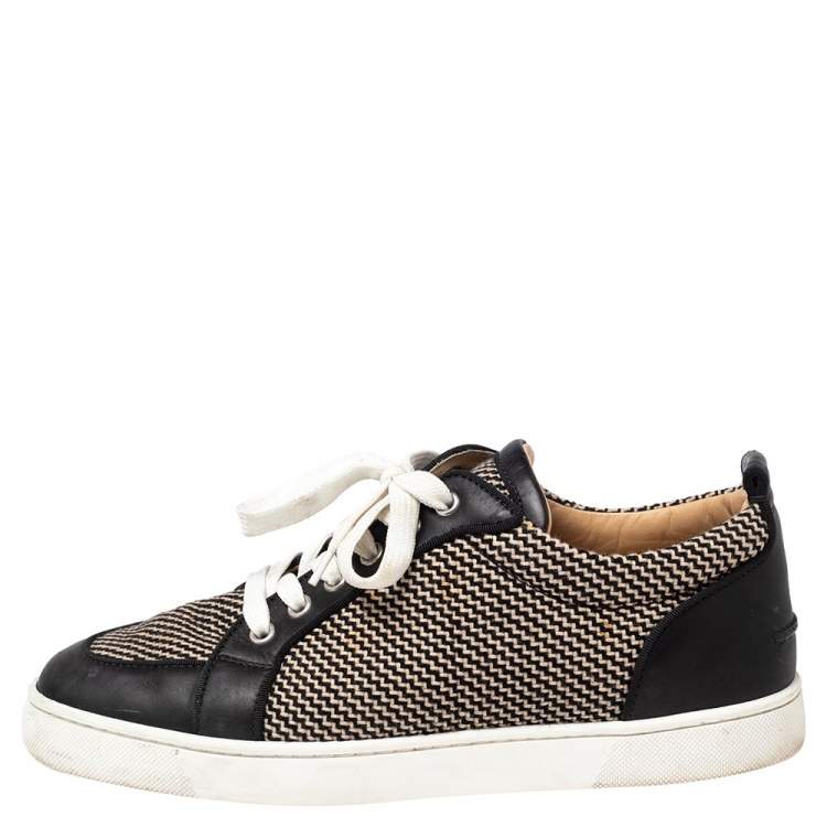 CHRISTIAN LOUBOUTIN LOUIS ORLATO SHOES 41 SUEDE CANVAS SNEAKERS