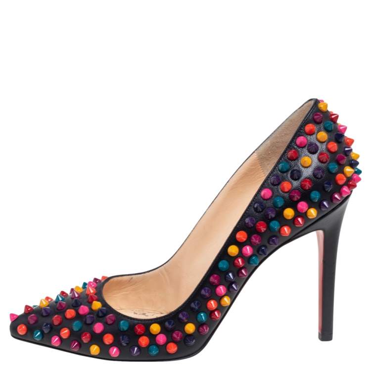 Christian Louboutin Conclusive Leather Pumps in Black