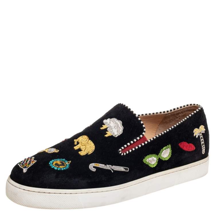 christian louboutin black suede