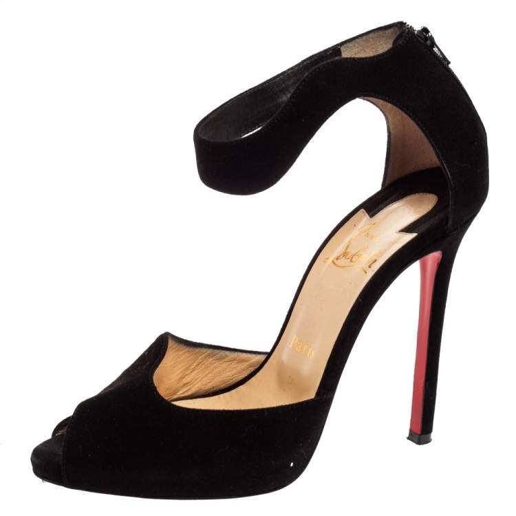 louboutin ankle strap