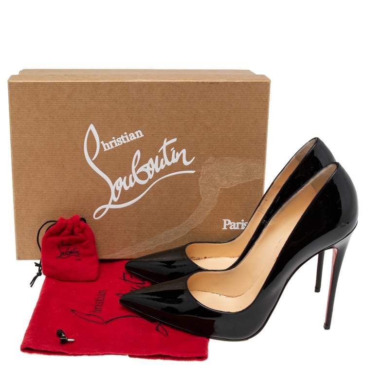 Christian Louboutin Black Patent Leather So Kate Pumps Size 405 Christian Louboutin The 6897