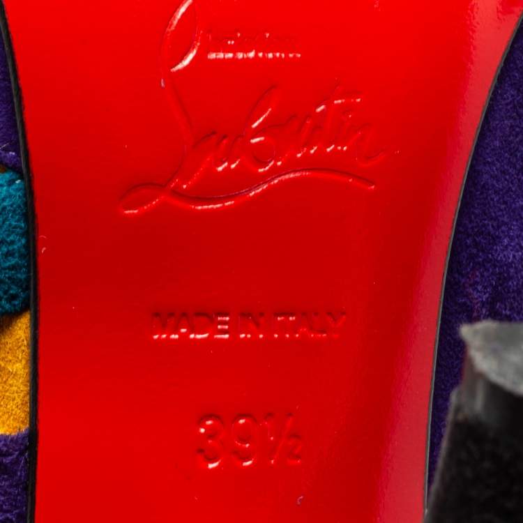 مملوكة مسبقًا Christian Louboutin Two-Tone Suede Citoyenne Pumps Size 39.5