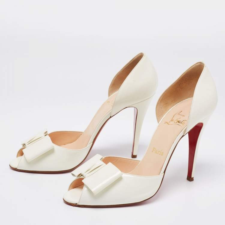 Christian Louboutin Red Bottom Pumps. Beige. Size: 11/41