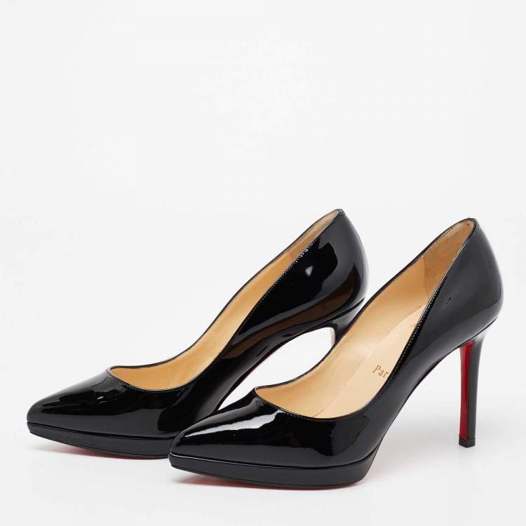 Christian louboutin pigalle plato black best sale