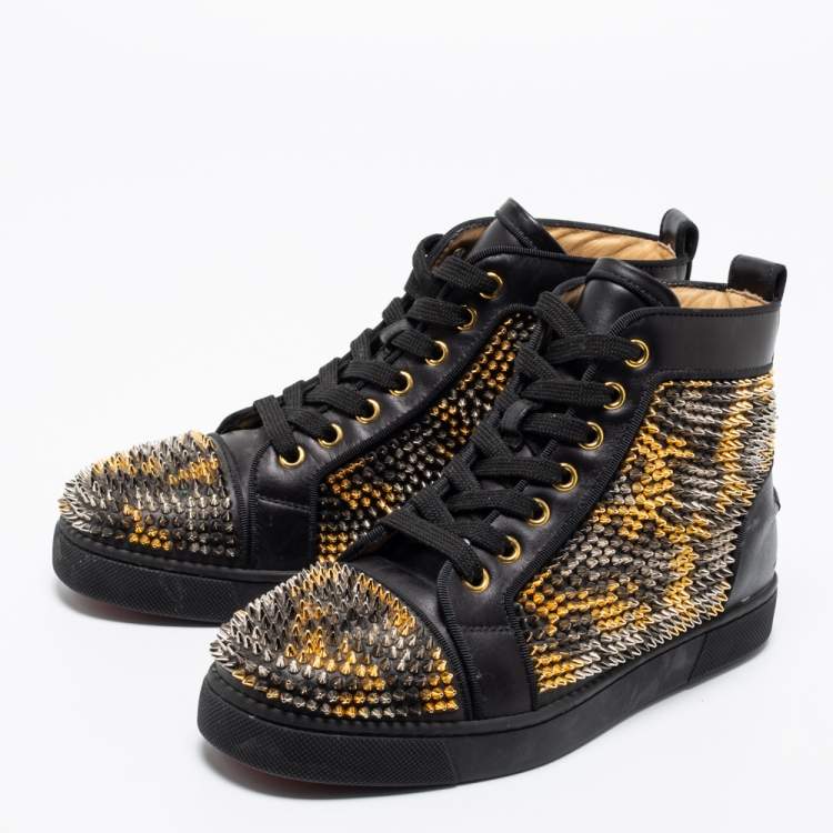 Christian Louboutin Louis Spiked High-Top Sneakers