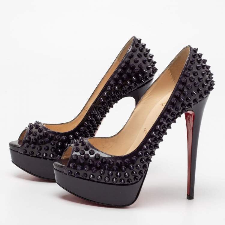 Spiked Louis Vuitton  Heels, Christian louboutin, Studded heels