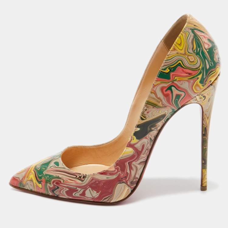 Christian Louboutin Multicolor Printed Patent So Kate Pumps Size 38 Christian Louboutin |