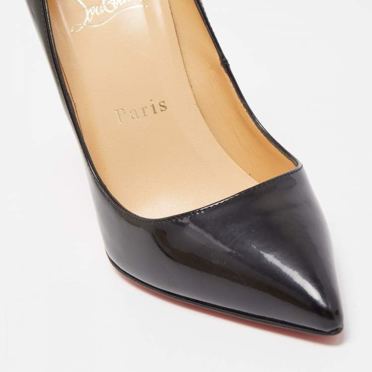 مملوكة مسبقًا Christian Louboutin Black Patent Leather Pigalle Pumps Size 35.5