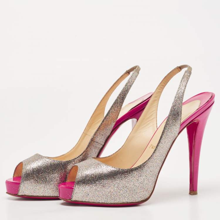 Pink sparkly clearance louboutin