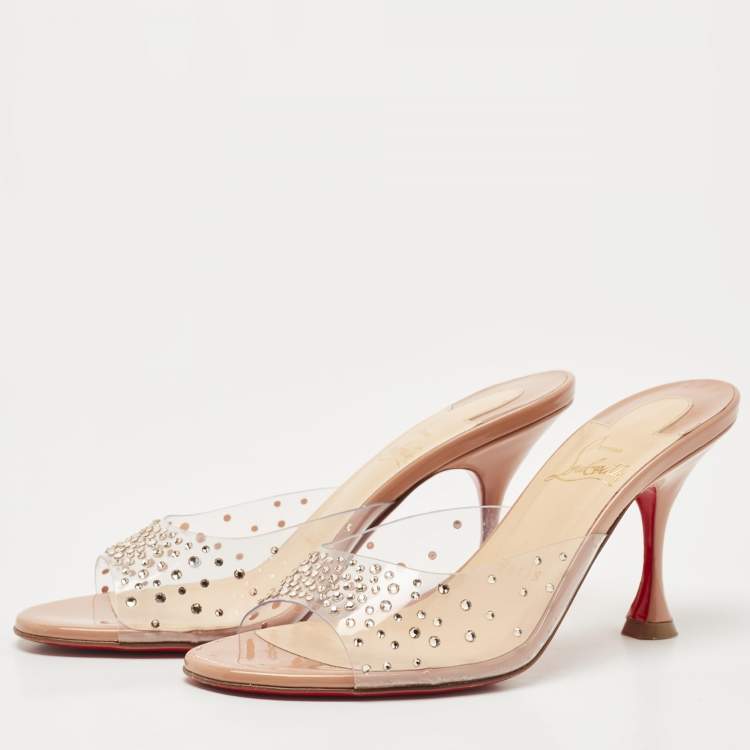 Christian louboutin cheap transparent shoes