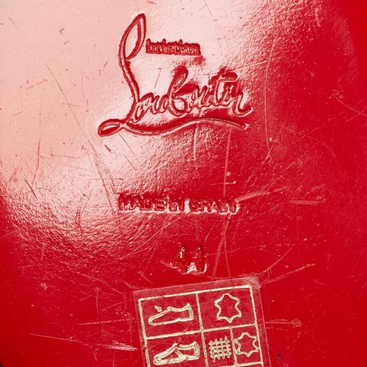 مملوكة مسبقًا Christian Louboutin White Leather Melides Espadrille Flats Size 41