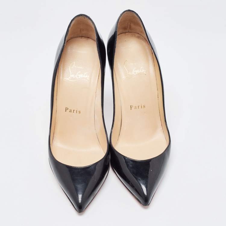 مملوكة مسبقًا Christian Louboutin Black Patent Pigalle Pumps Size 36.5