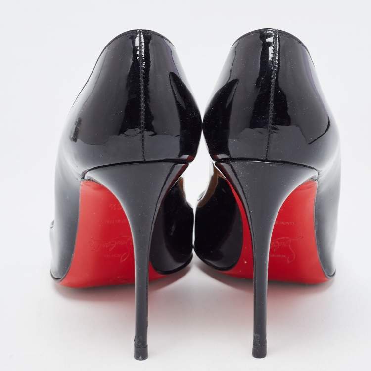 مملوكة مسبقًا Christian Louboutin Black Patent Pigalle Pumps Size 36.5