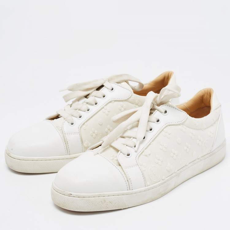 Christian Louboutin, Vieira white strass sneakers