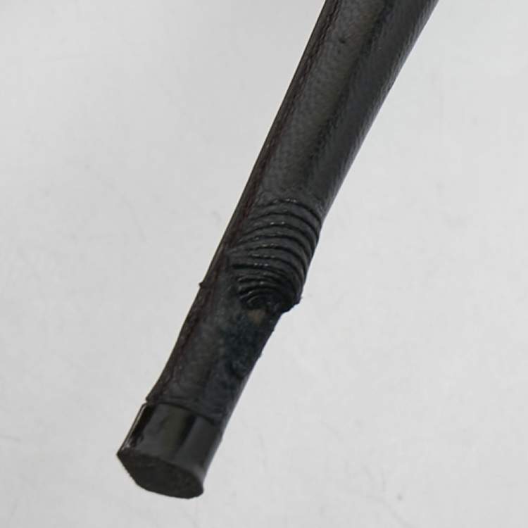 Pre Owned Christian Louboutin Black Leather Jeres Cross Strap Pumps Size 37