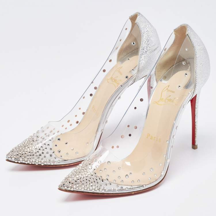 Clear 2025 louboutin heels