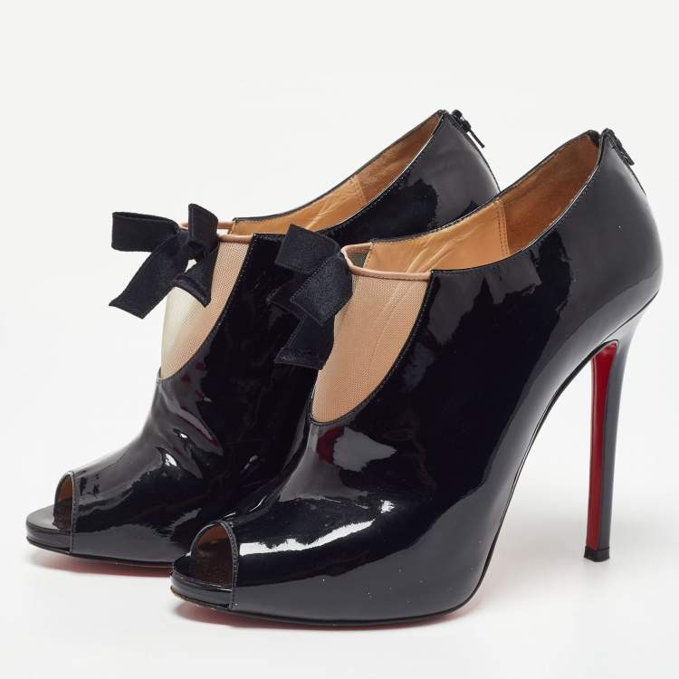 Christian louboutin mesh on sale booties