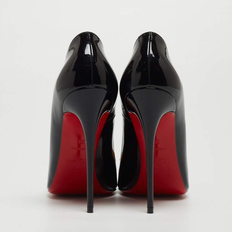 Pre Owned Christian Louboutin Black Patent So Kate  Pumps Size 39
