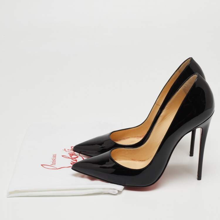 Pre Owned Christian Louboutin Black Patent So Kate  Pumps Size 39