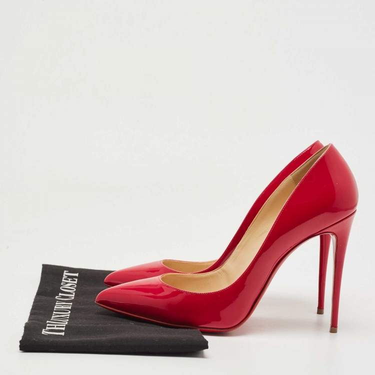 Pre Owned Christian Louboutin Pink Patent Leather So Kate Pumps Size 40