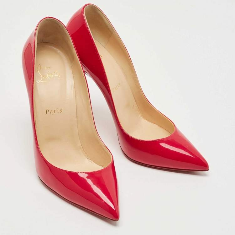 Pre Owned Christian Louboutin Pink Patent Leather So Kate Pumps Size 40