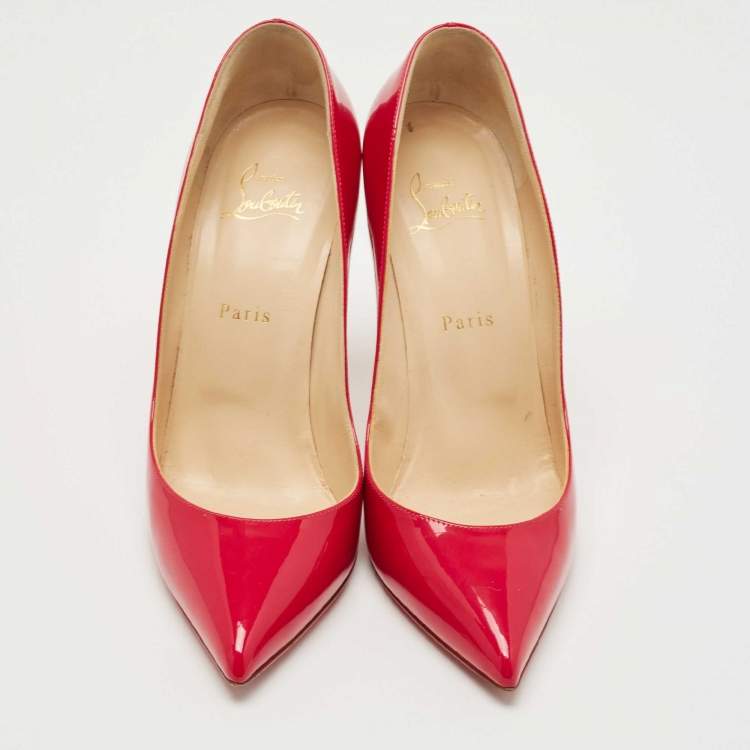 Pre Owned Christian Louboutin Pink Patent Leather So Kate Pumps Size 40