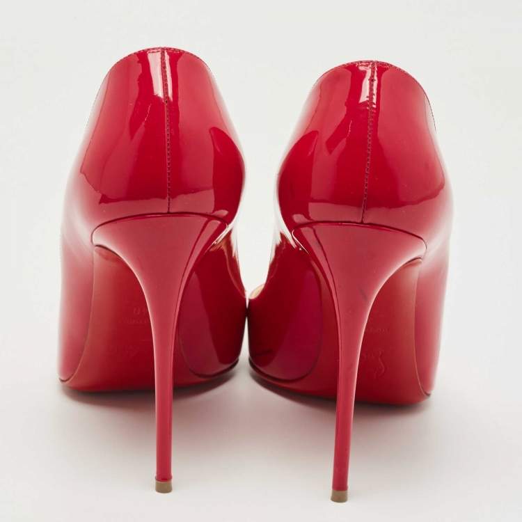 Pre Owned Christian Louboutin Pink Patent Leather So Kate Pumps Size 40