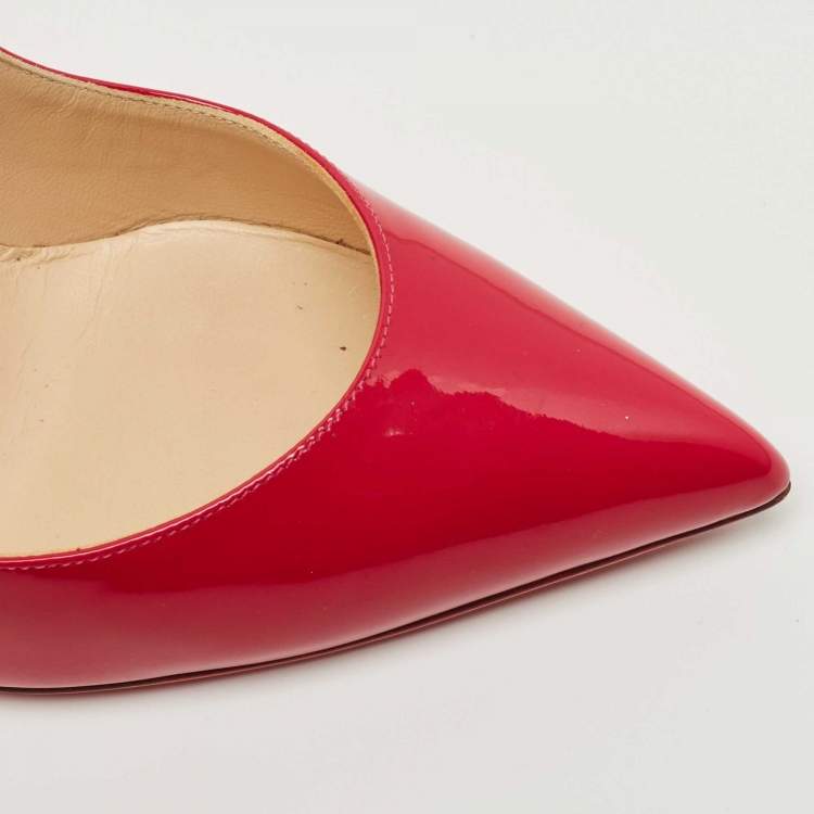 Pre Owned Christian Louboutin Pink Patent Leather So Kate Pumps Size 40