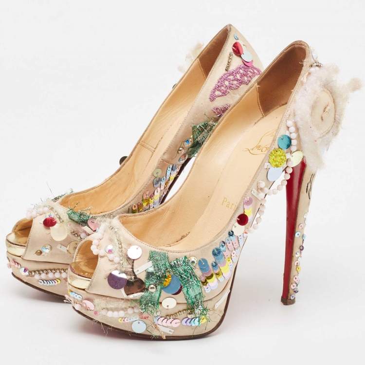 Christian Louboutin ベージュヒール 37 楽天市場】Christian Louboutin クリスチャン ルブタン SIMPLE