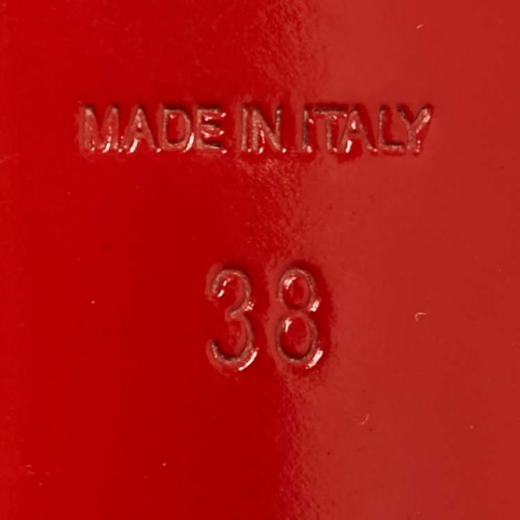 Pre Owned Christian Louboutin Black Leather Highness Peep Toe Pumps Size 38