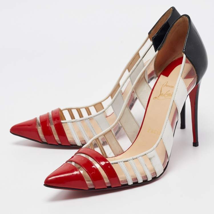 Christian Louboutin Tricolor PVC and Patent Leather Bandy