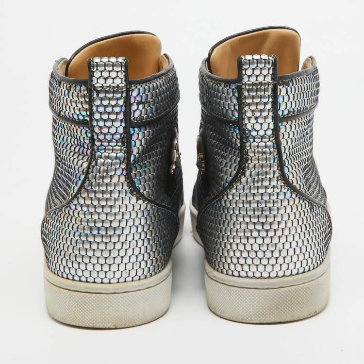 Pre Owned Christian Louboutin Multicolor Leather Rantus Orlato Sneakers Size 40