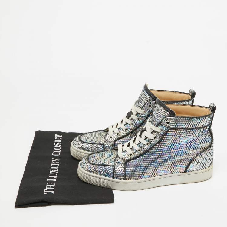 Pre Owned Christian Louboutin Multicolor Leather Rantus Orlato Sneakers Size 40
