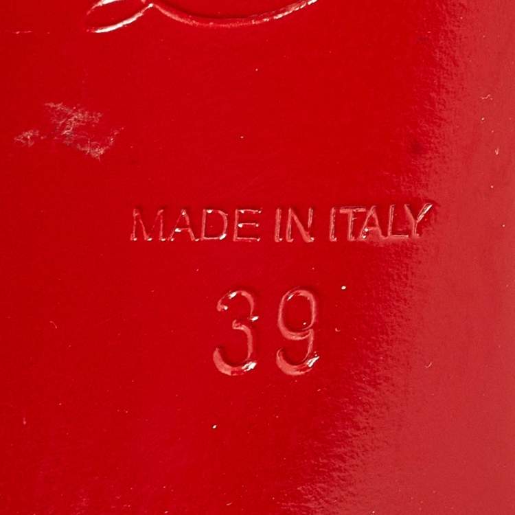 Pre Owned Christian Louboutin Silver Leather Crystal Embellished Double L Sandals Size 39