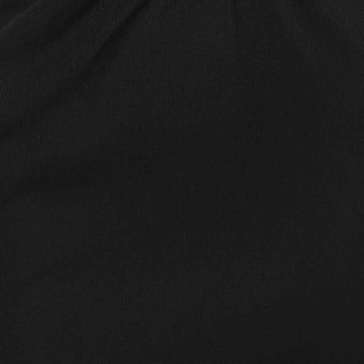 Pre Owned Christopher Esber Black Knit Distort Strapless Cutout Midi Dress M