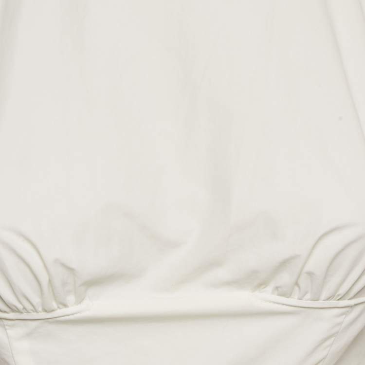 مملوكة مسبقًا Christopher Esber White Cotton Waist Tie Top XS