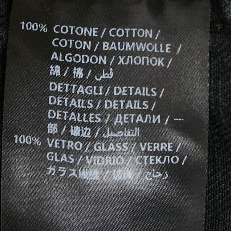 Pre Owned Christopher Kane Black Stud Detail Denim Jacket M