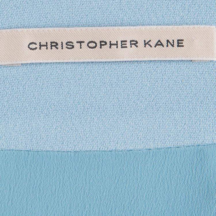 Pre Owned Christopher Kane Powder Blue Sleeveless Shift Dress M