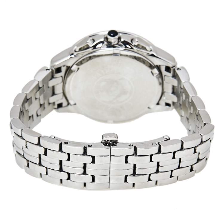 Pre Owned Citizen Black Stainless Steel Diamonds Eco-Drive Women's Wristwatch 32 mm