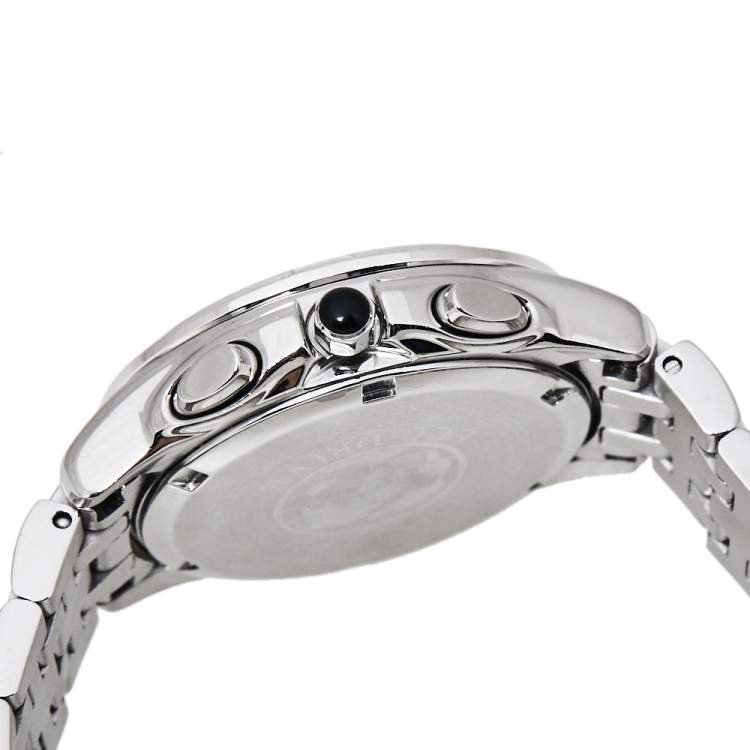 Pre Owned Citizen Black Stainless Steel Diamonds Eco-Drive Women's Wristwatch 32 mm