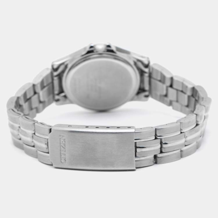 Pre Owned Citizen Blue Stainless Steel 1021-S012131 HST Women's Wristwatch 26 mm