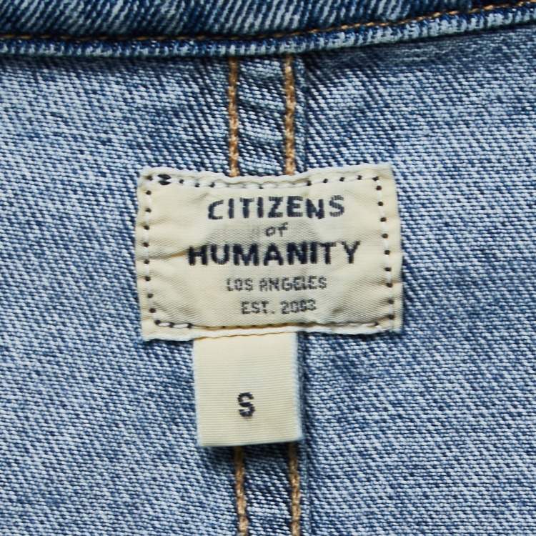 Pre Owned CITIZENS OF HUMANITY Blue Denim Marta Jumpsuit S