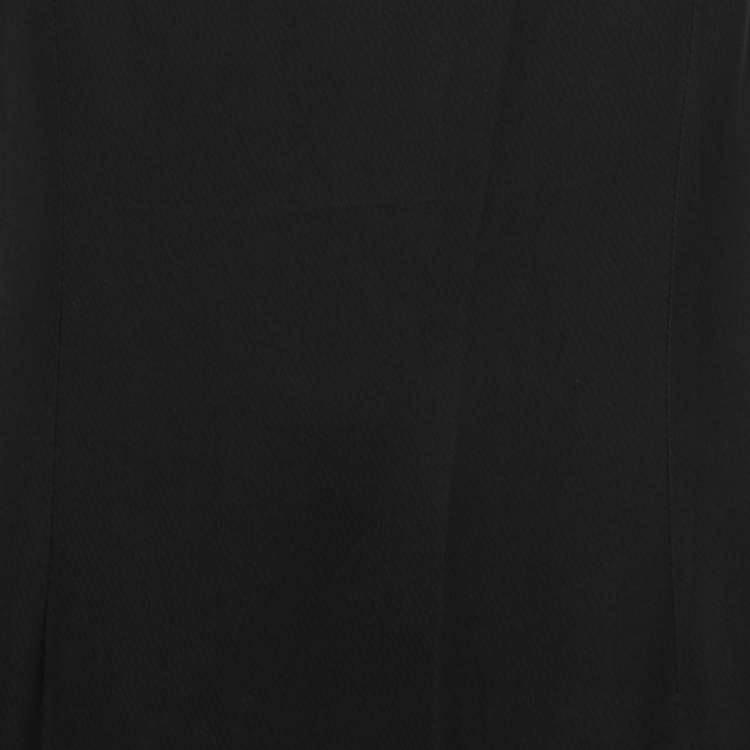 Pre Owned Class by Roberto Cavalli Black Crepe Embellished Cut-Out Detail Gown M