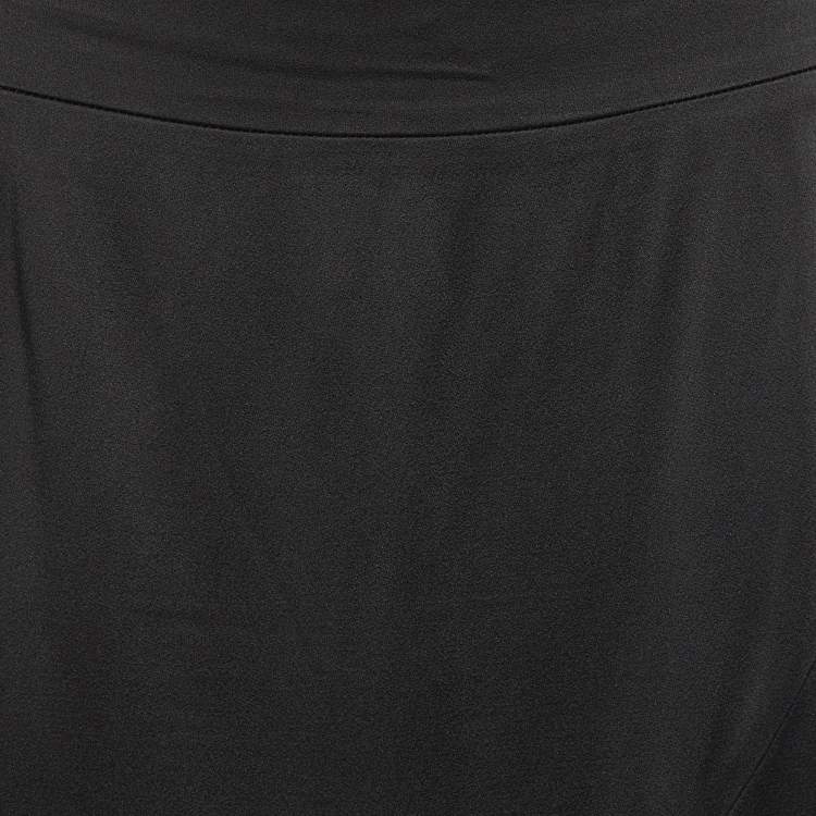 Pre Owned Class by Roberto Cavalli Black Satin Maxi Skirt L