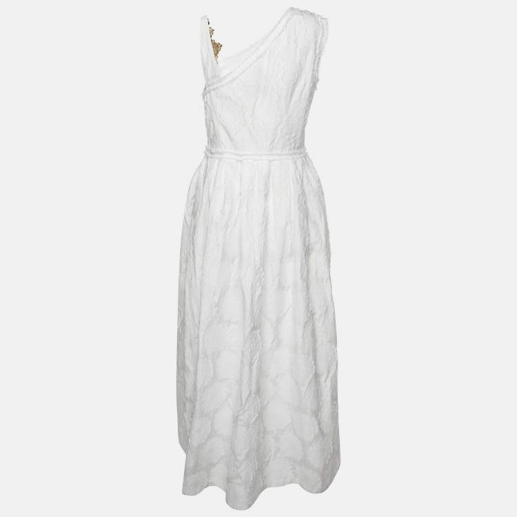 Pre Owned Class by Roberto Cavalli Floral Embroidered Sleeveless Maxi Dress L